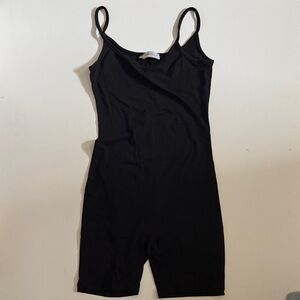 Black maternity bumpsuit romper
